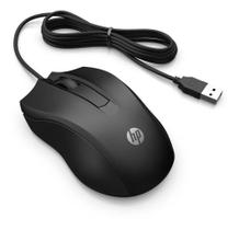 2X Mouse Com Fio Hp 100 Usb 1600Dpi Cabo 1.5M Preto Classic