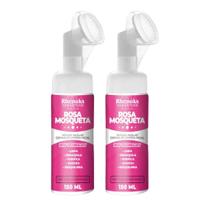 2x Mousse Micelar Espuma de Limpeza Facial Rosa Mosqueta 150ml - Rhenuks 2x Mousse Micelar Espuma de Limpeza Facial Rosa Mosqueta 150ml - Rhenuks