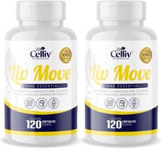 2x Msm, Colágeno Tipo II, Manganês, Cálcio e Magnésio 120 caps Liv Move Celliv