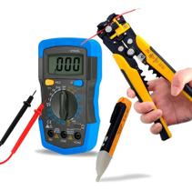 2X Multimetro Digital + Alicate Decapador Fios +e De Ten