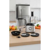 2x Multiprocessador 5 em 1 1300W Prata: Cozinha Rápida! 2x Multiprocessador 5 em 1 1300W Prata: Cozinha Rápida!