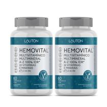 2x Multivitamínico Hemovital Lauton 60 Cápsulas