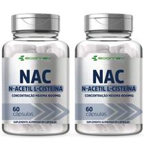 2x Nac 600mg 120 Cápsulas (1 Cáps Ao dia) Ecomev