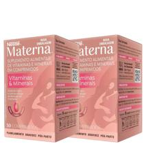 2x Nestlé Materna Polivitamínico C/30 P/gestantes Total 60cp