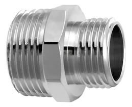 2X Niple De Redução Metal 1/2 X 3/4 Cromado Rosca Externa 2X Niple De Redução Metal 1/2 X 3/4 Cromado Rosca Externa
