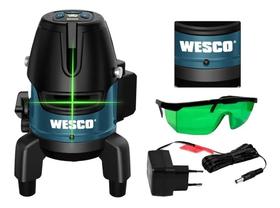2X Nivel A Laser Verde 5 Linhas Base Giratória Ws8911K Wesco