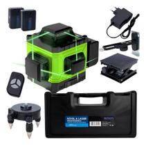 2X Nível Laser Exbom 12 Linhas Verde Com Maleta Recarregável