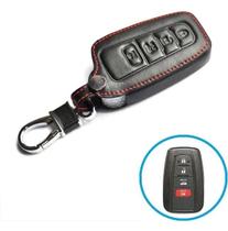 2X Novidade - Capa Em Couro Case Porta Chaves Carro Toyota P