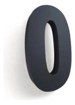 2X Número De Aço Inox Preto Fosco 15Cm Corte A Laser