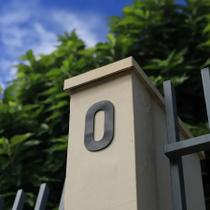 2X Número Residencial Em Acrílico Preto Dupla Face