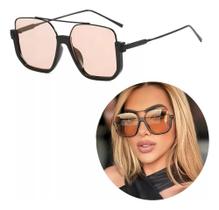 2X Óculos De Sol Estilo Vintage Metal Grande Moda Influencer