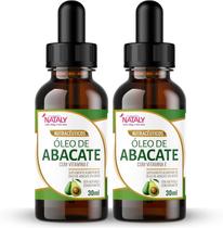 2x Óleo de Abacate Com Vitamina E em Gotas 30ml Nataly