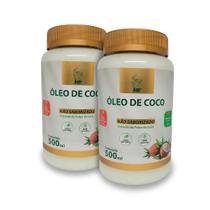 2x OLEO DE COCO 500ML ORGANICO NAO SABORIZADO HF SUPLEMENTS