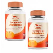 2x Óleo De Semente De Abóbora- 1000mg- 120 Softgels- Global