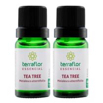 2x Óleos Essencial de Melaleuca Tea Tree 10ml - TerraFlor 2x Óleos Essencial de Melaleuca Tea Tree 10ml - TerraFlor
