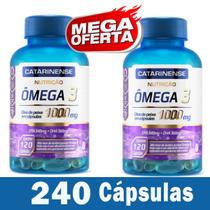 2x Ômega 3 1000mg Original (240 Cáps) - Catarinense Pharma