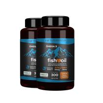 2x omega 3 fish oil meg 3 300 cps hf suplementos - HF SUPLEMENTS