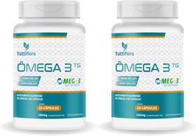 2x Ômega 3 MEG-3 (18% EPA 12% DHA) 60 Cápsulas de 1000mg