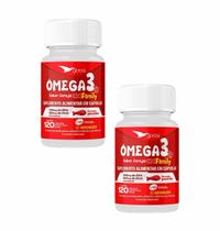 2x Ômega 3 T.G Peixinho -330 EPA-220 DHA - Family-120caps 2x Ômega 3 T.G Peixinho -330 EPA-220 DHA - Family-120caps