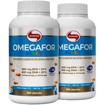 2x Omega 3 Vitafor Omegafor Family com 360 Cápsulas Epa Dha 2x Omega 3 Vitafor Omegafor Family com 360 Cápsulas Epa Dha