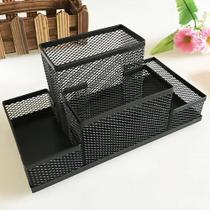 2X Organizador De Mesa Porta Canetas Lápis 4 Divisões Vertic