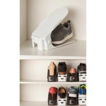2x Organizador De Sapatos Branco: Economize Espaço P/ Saltos