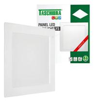 2X Painel Led Taschibra Lys 18W Embutir Quadrado 3000K Luz Q