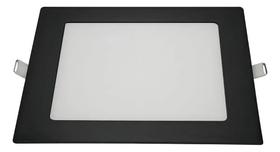 2X Painel Plafon De Led Quadrado Para Embutir 12W Preto Cor