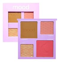 2X Paleta De Blush Contorno E Iluminador Mood Ruby Rose