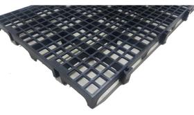 2X Palete Estrado Palets Plástico Kit 10 Un Cor Preto