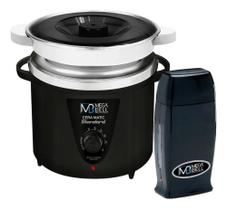 2X Panela Cera Quente 900G Refil + Aquecedor Rollon Termocer