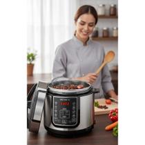 2x Panela Pressão Elétrica 5L 900W Digital Cozinha Rápida