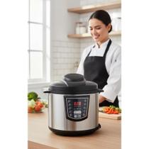 2x Panela Pressão Elétrica 6L Digital Inox Cozinha Rápida