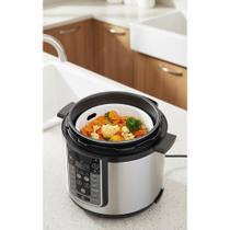 2x Panela Pressão Elétrica 6L Inox 12 Funções 9 Seguranças 2x Panela Pressão Elétrica 6L Inox 12 Funções 9 Seguranças