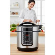 2x Panela Pressão Elétrica Digital 3L 700W Cozinha Rápido