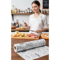 2x Papel Acoplado 30x38cm: Proteção Antigordura para Lanches 2x Papel Acoplado 30x38cm: Proteção Antigordura para Lanches