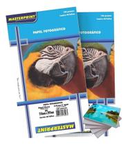 2X Papel Fotográfico 180G A4 Brilhante 100 Folhas Glossy