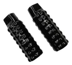 2X Par De Pedaleira Apoio Pezinho Trolhinha Alumínio Bike Mt 2X Par De Pedaleira Apoio Pezinho Trolhinha Alumínio Bike Mt