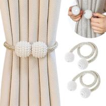 2X Par De Prendedor Cortina Magnético C/Imã Abraçadeira Enfe