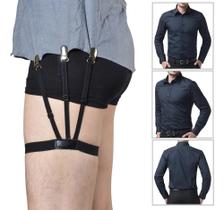 2X Par De Suspensórios Masculino Segura Estica Camisa Ajustá