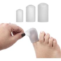 2X Par Dedeira Anelar De Silicone Protetor Dedos Calos Dos P