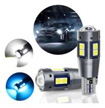 2X Par Lâmpada T10 Led Pingo Esmagada Canbus 6000K Branco Fr