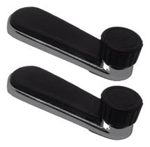 2X Par Manivelas Vidro Saveiro Gol Quadrado Bola Cromada Met