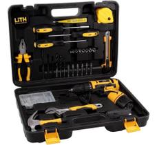 2X Parafusadeira/Furadeira A Bateria 12V Lítio E Acessórios