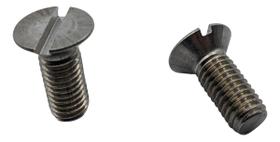 2x Parafuso Fenda Cabeça Chata M8x20 Inox A4-70 2x Parafuso Fenda Cabeça Chata M8x20 Inox A4-70