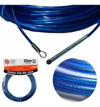 2X Passa Fio 20M Alma Aço Profissional Sonda Guia Puxa Passa 2X Passa Fio 20M Alma Aço Profissional Sonda Guia Puxa Passa