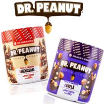 2x pasta de amendoim 600g com whey protein - dr peanut - DR. PENAUT