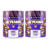 2x Pasta de Amendoim - Dr Peanut - 600g - C/ Whey Protein