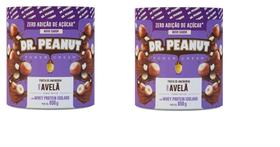 2x Pasta de Amendoim Dr Peanut Chocolate c/ Avela 650gr cada