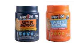 2x Pastas De Amendoim Power One Integral 1kg Crocante / Lisa